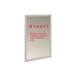 Speil m/brstet rustfri stlramme i enkel og elegant utfrelse