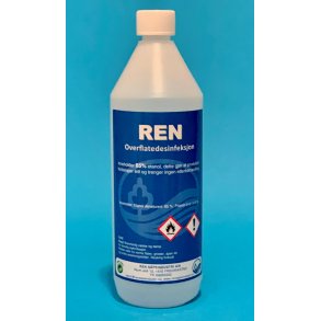 Overflate-desinfisering; 85% Etanol, tilsvarende Antiback, 1 ltr, (krt 15stk)