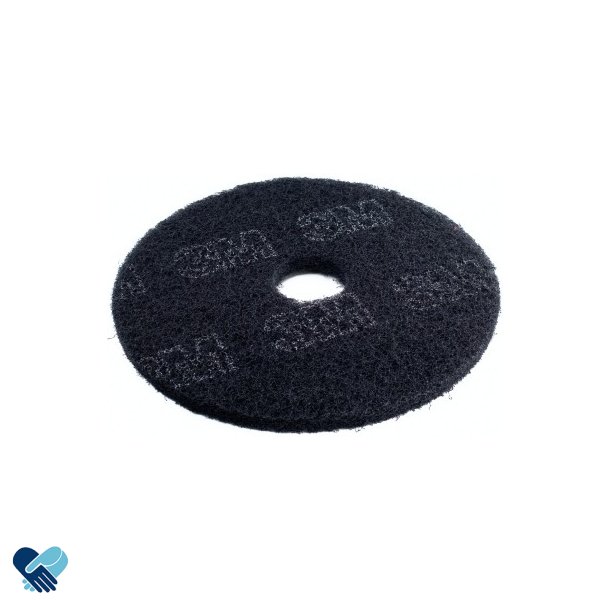 Gulvpad sort 17" - 432 mm
