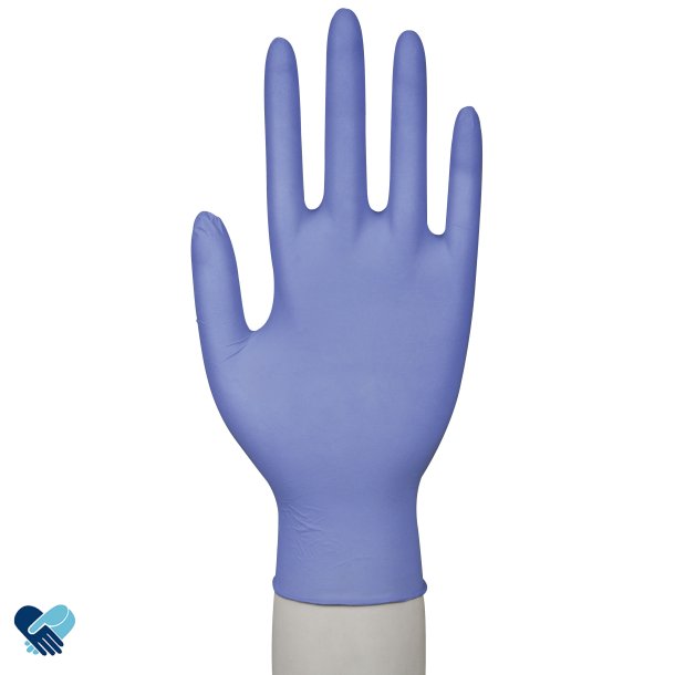 Nitril hanske engangs lyse bl pudderfri, forpakning 1 pk: 150stk, str: small