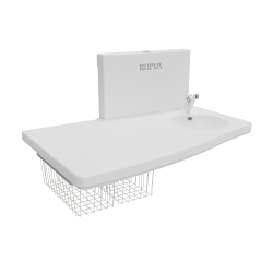 Stellebord Maxi2 lavtg�ende med vask, veggmontert, h�yderegulerbart