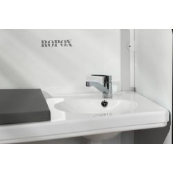 Stellebord Maxi2 lavtg�ende med vask, veggmontert, h�yderegulerbart