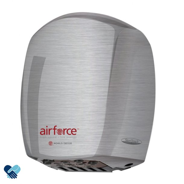Hndtrker World Dryer Airforce Turbo Brstet Rustfritt Stl