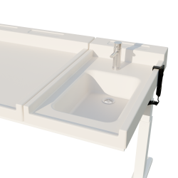 Stellebord Jonathan frittstende med vask (p lager Januar -26)