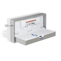 Stellebord Dry Baby - Til offentlig bruk - m/brstet design (for innbygging i vegg)