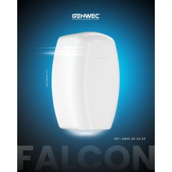 H�ndt�rker FALCON Hvit design m/3 desinfiserings teknologier - Eneste p� markedet 