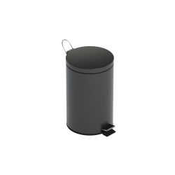 Pedalbtte "Pompei" Black for bind/sanitrartikkler 5 ltr