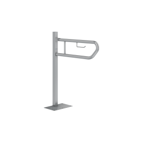 Toalettsttte, regulerbar m/gulvfeste brstet stl 750mm