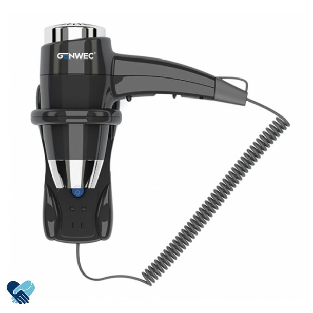 Hrfner Shaver (m/innstikk) BLACK 1400W veggmontert