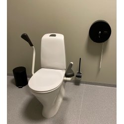 Toa Dispenser "POMPEI" Black rustfritt stl (250-300m)