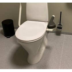 Toalettbrste holder "POMPEI" Black for vegg i 304 rustfritt stl