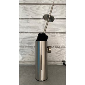 Toalettbrste for vegg brstet rustfritt stl m/lokk