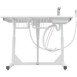 Kasper frittstende stellebord med vask, 1400 mm, armatur med uttrekkstut