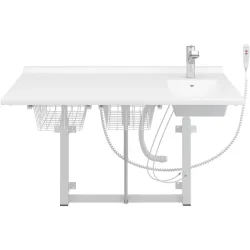 Stellebord Marianne justerbart veggmontert m/vask 800x1400 mm 