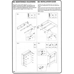 Stellebord Sofus hvit laminat (umontert) OMG�ENDE LEVERING!   