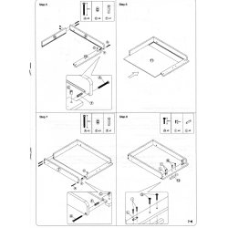 Stellebord Sofus hvit laminat (umontert) OMG�ENDE LEVERING!   
