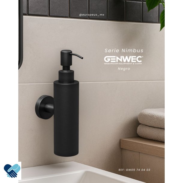 S�pedispenser veggmontert Nimbus rustfritt st�l