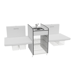 Stellebord Maxi2 lavtg�ende stellebord u/vask, h�yderegulerbart, 900mm, vegghengt