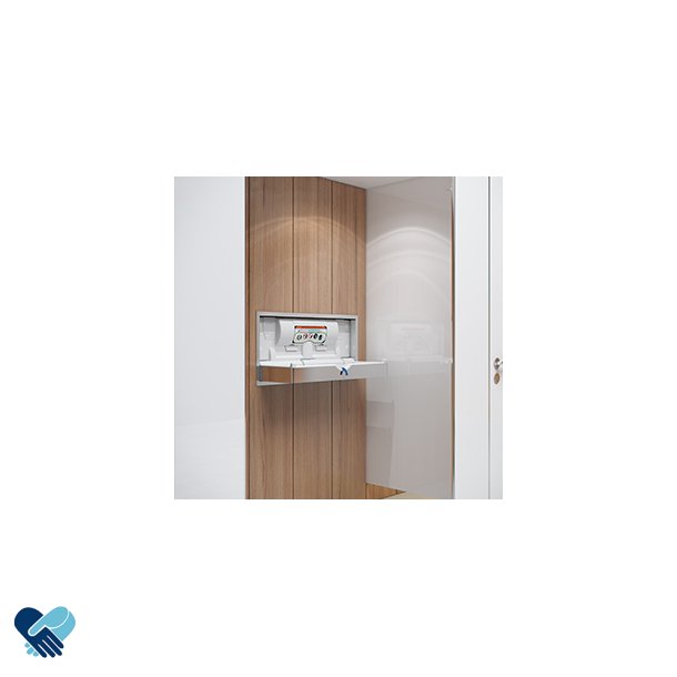 Stellebord Dry Baby - Til offentlig bruk - m/b�rstet design (for innbygging i vegg)