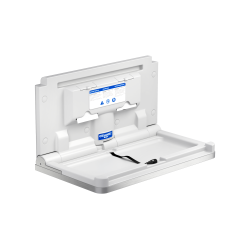 Stellebord Genwec Baby - Til offentlig bruk - NY design i brstet rustfritt stl  OMGENDE LEVERING!