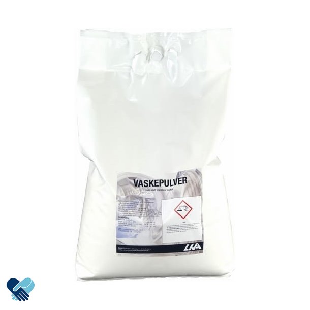 Vaskepulver Hvit Liva, uten farve, med parfyme, 10 kg til mopper og hvitvask