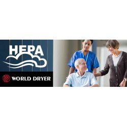 Hndtrker World Dryer VERDEdri  Turbo - Sort - Gir overlegen hygiene gjennom HEPA-filtrering - 