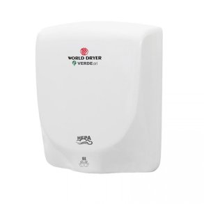 Hndtrker World Dryer VERDEdri  Turbo,Hvit - Overlegen hygiene - HEPA-filtrering  - KAMPANJE 